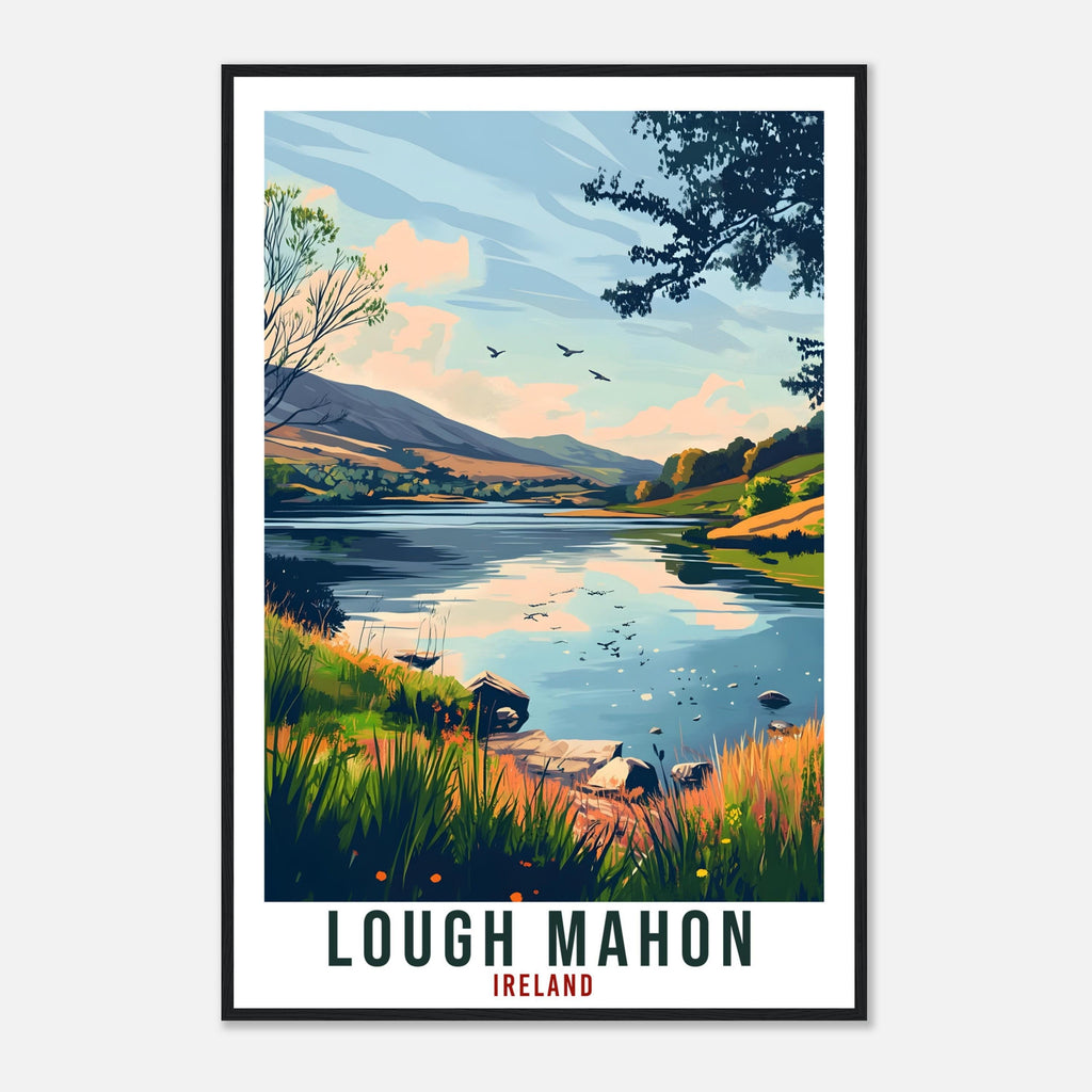 Lough Mahon Travel Print Ireland Decor Cork Wall Art Gift Wall Hanging Art Lover Lough Mahon Irish Artwork Travel Poster Ireland Travel Art