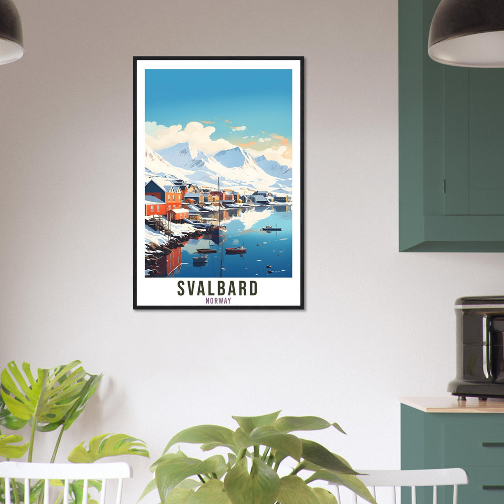 Svalbard Norway Travel Print Svalbard Wall Hanging Norway Arctic Svalbard Travel Poster Northern Norway Wall Art Svalbard Travel Poster