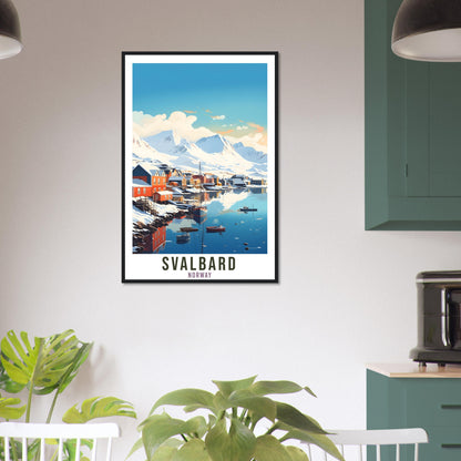 Svalbard Norway Travel Print Svalbard Wall Hanging Norway Arctic Svalbard Travel Poster Northern Norway Wall Art Svalbard Travel Poster