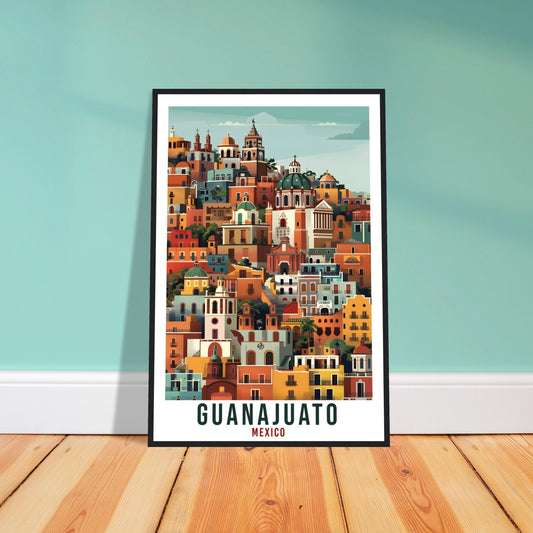 Guanajuato Mexico Travel Print Mexico Wall Art Wall Hanging Home Décor Guanajuato Gift Mexico Landmark Artwork South America Travel Poster