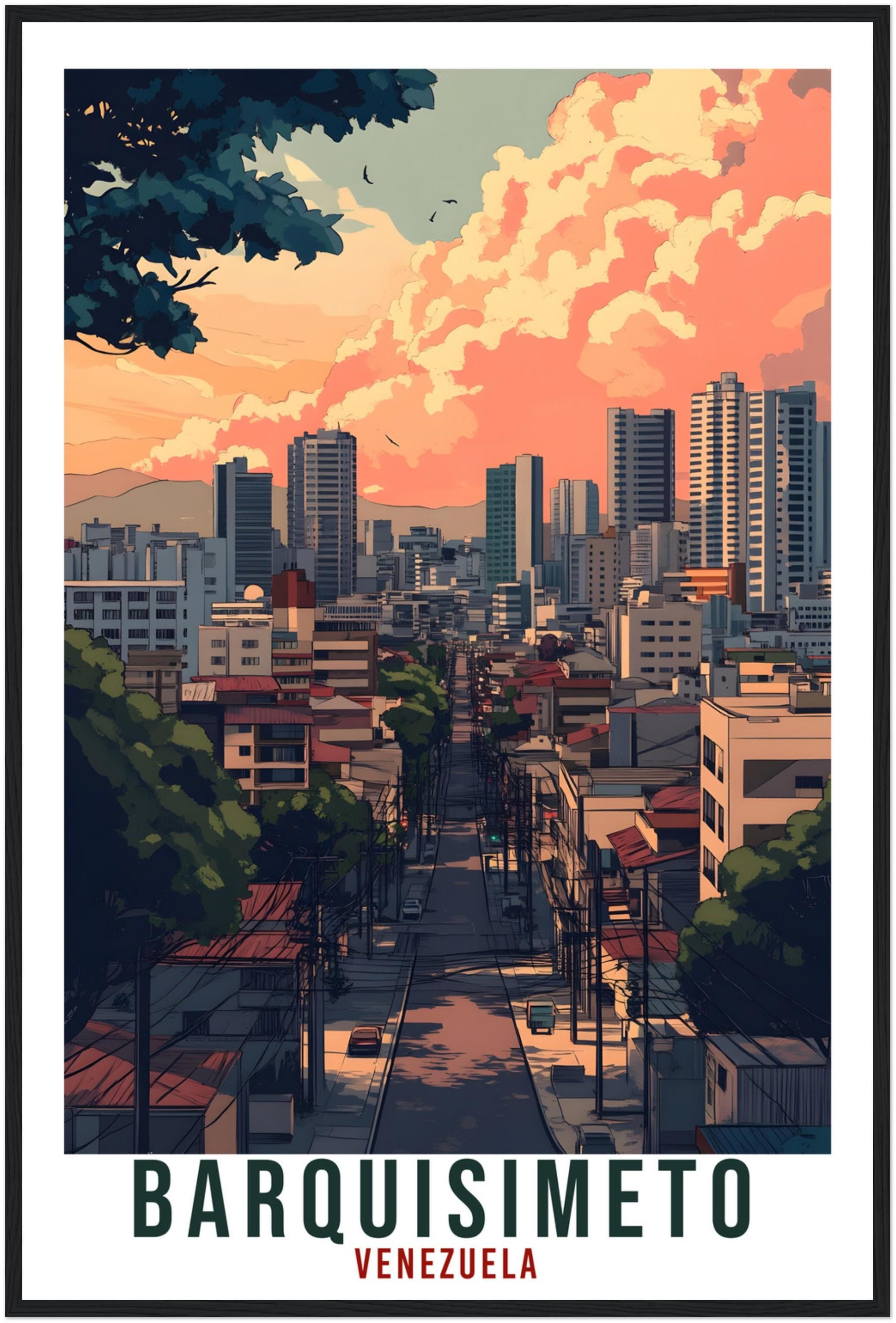 Barquisimeto Travel Print Venezuela Home Decoration Barquisimeto Wall Art Gift Wall Hanging Art Lover Venezuelan Artwork Travel Poster