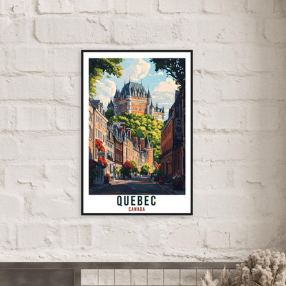 Quebec City Travel Print Canada Home Decor Quebec Wall Art Gift Wall Hanging Art Lover Quebec Canadian Artwork Travel Poster Canada Artwork