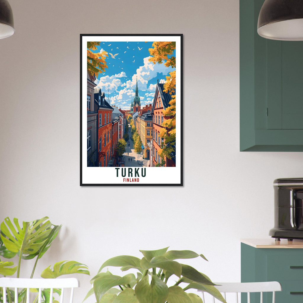 Turku Finland Travel Print Wall Art Turku Wall Hanging Home Décor Turku Gift Art Lovers Finland Artwork Gift Print Turku Landmark Poster