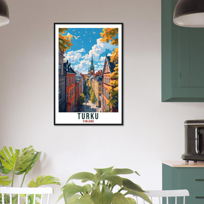 Turku Finland Travel Print Wall Art Turku Wall Hanging Home Décor Turku Gift Art Lovers Finland Artwork Gift Print Turku Landmark Poster