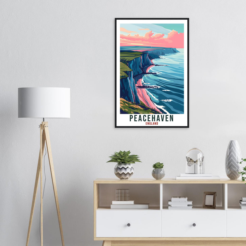 Peacehaven Travel Print Wall Art Wall Hanging Home Living Décor Peacehaven Gift Art Lovers Gift UK Artwork Gift Print England Travel Poster