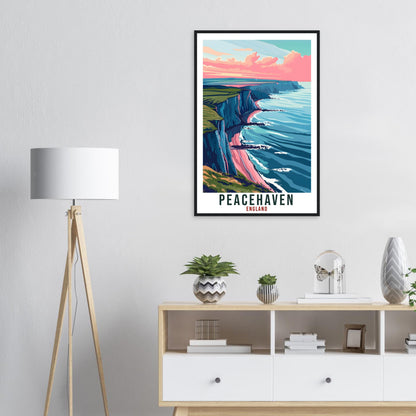 Peacehaven Travel Print Wall Art Wall Hanging Home Living Décor Peacehaven Gift Art Lovers Gift UK Artwork Gift Print England Travel Poster