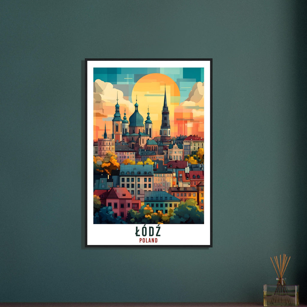 Łódź Travel Print Poland Home Decor Łódź Wall Art Gift Wall Hanging Art Lover Łódź Polish Artwork Travel Poster Poland Travel Art Poster