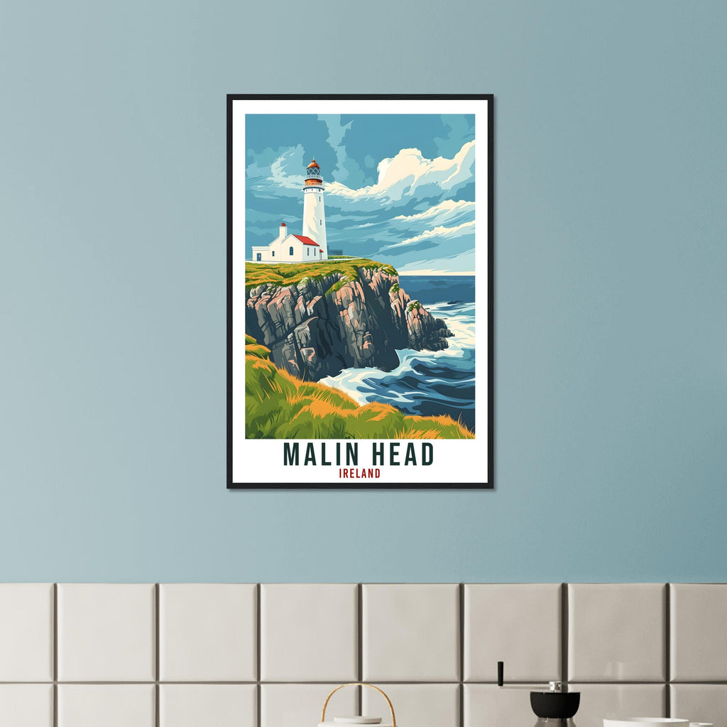 Malin Head Travel Print Ireland Wall Art Wall Hanging Home Living Décor Malin Head Gift Art Lovers Gift Irish Artwork Ireland Travel Poster