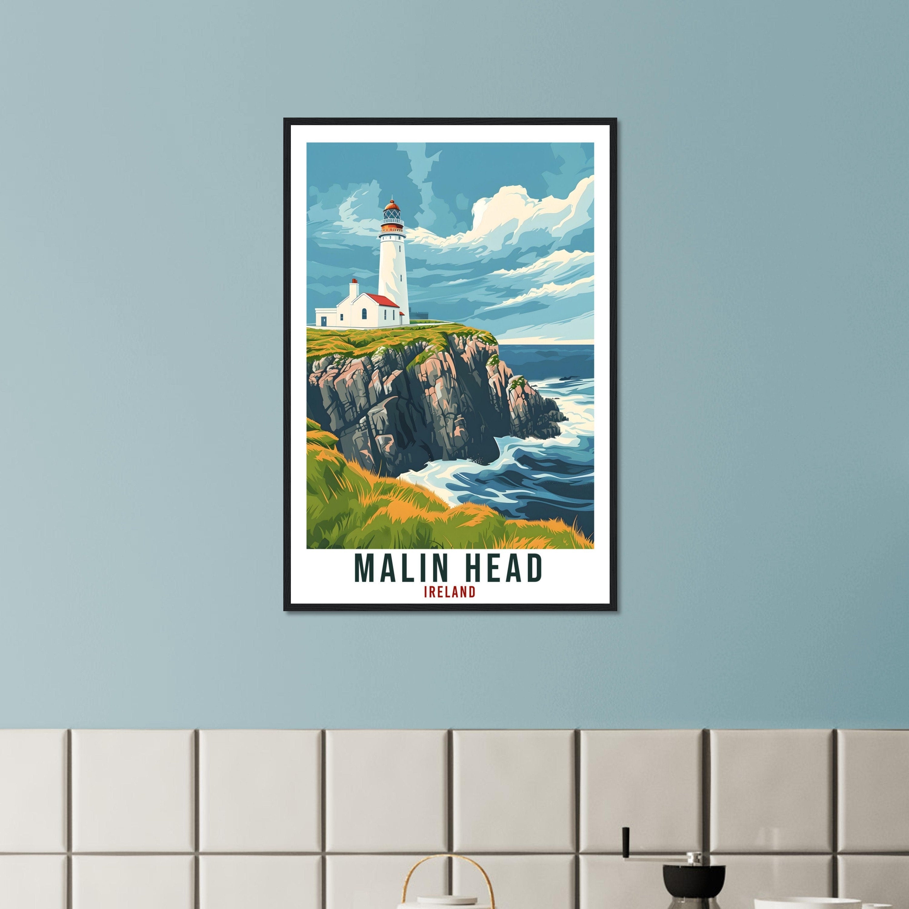 Malin Head Travel Print Ireland Wall Art Wall Hanging Home Living Décor Malin Head Gift Art Lovers Gift Irish Artwork Ireland Travel Poster