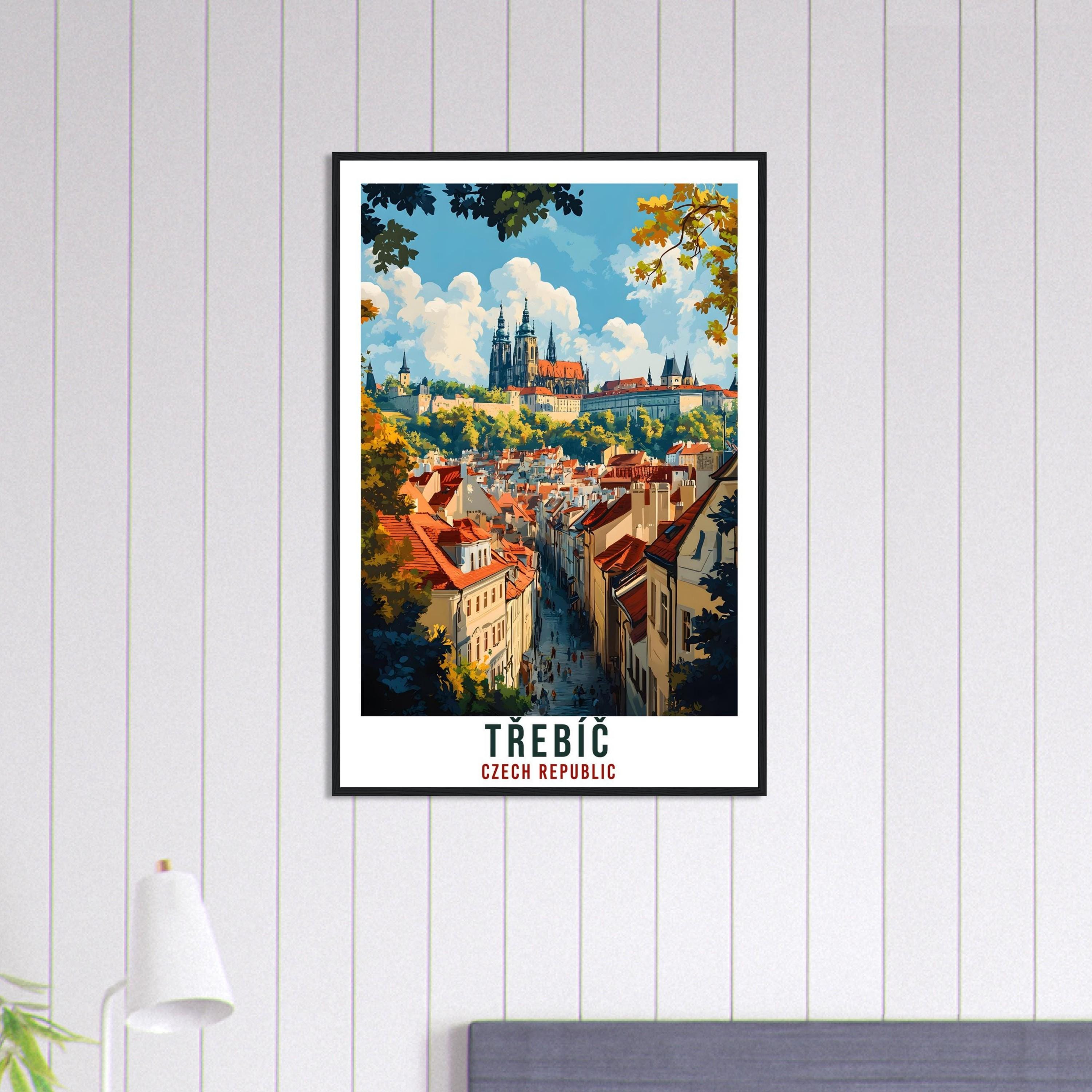 Třebíč Travel Print Czechia Home Decor Třebíč Wall Art Gift Wall Hanging Art Lover Třebíč Czech Republic Artwork Travel Poster Travel Art