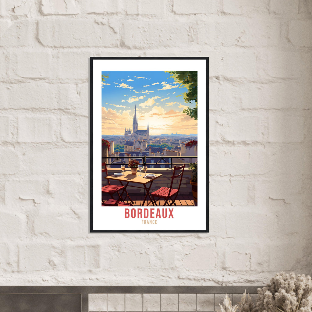 Bordeaux France Travel Print Wall Art Bordeaux Wall Hanging Home Décor France Gift Art Lovers Vineyard Art Lover Gift Bordeaux France Print