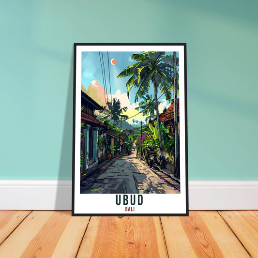 Ubud Bali Travel Print Bali Wall Art Wall Hanging Home Décor Ubud Gift Landmark Artwork Travel Art Lovers Indonesia Ubud Travel Poster