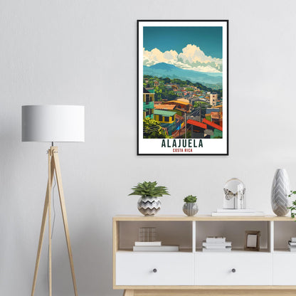 Alajuela Costa Rica Travel Print Wall Art Wall Hanging Home Décor Alajuela Gift Landmark Artwork Travel Art Costa Rica City Travel Poster