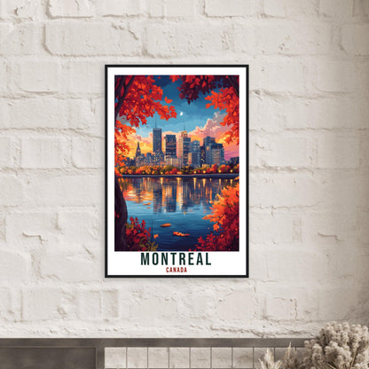 Montreal Travel Print Canada Home Decor Montreal Wall Art Gift Wall Hanging Art Lover Montreal Canadian Artwork Travel Poster Quebec Artwork