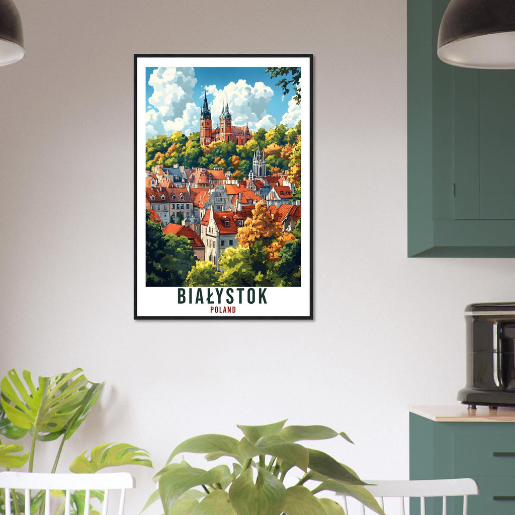 Białystok Travel Print Poland Home Decor Białystok Wall Art Gift Wall Hanging Art Lover Białystok Polish Artwork Travel Poster Poland Travel