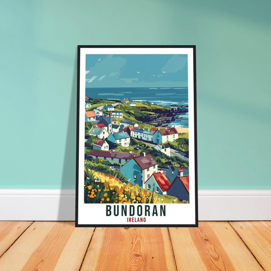 Bundoran Travel Print Ireland Wall Art Wall Hanging Home Living Décor Bundoran Gift Art Lovers Gift Irish Artwork Gift Ireland Travel Poster