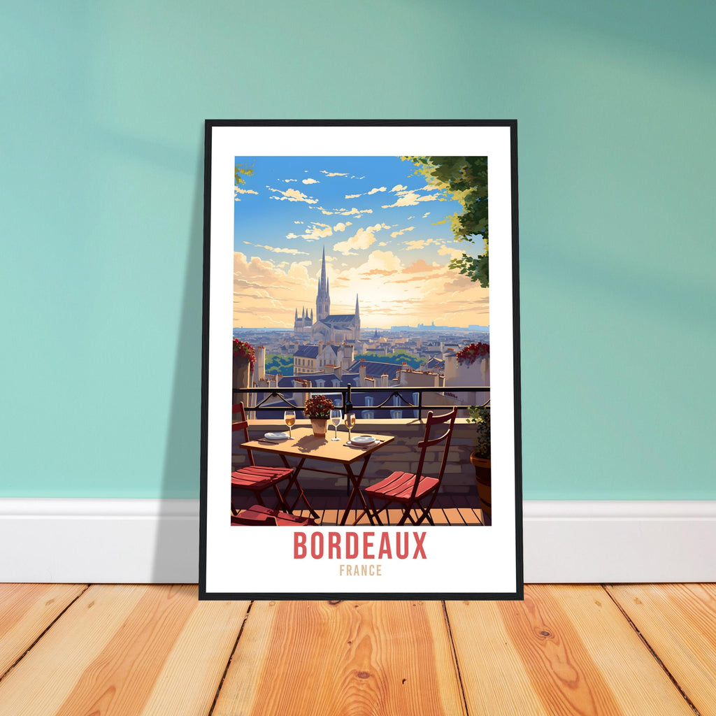 Bordeaux France Travel Print Wall Art Bordeaux Wall Hanging Home Décor France Gift Art Lovers Vineyard Art Lover Gift Bordeaux France Print