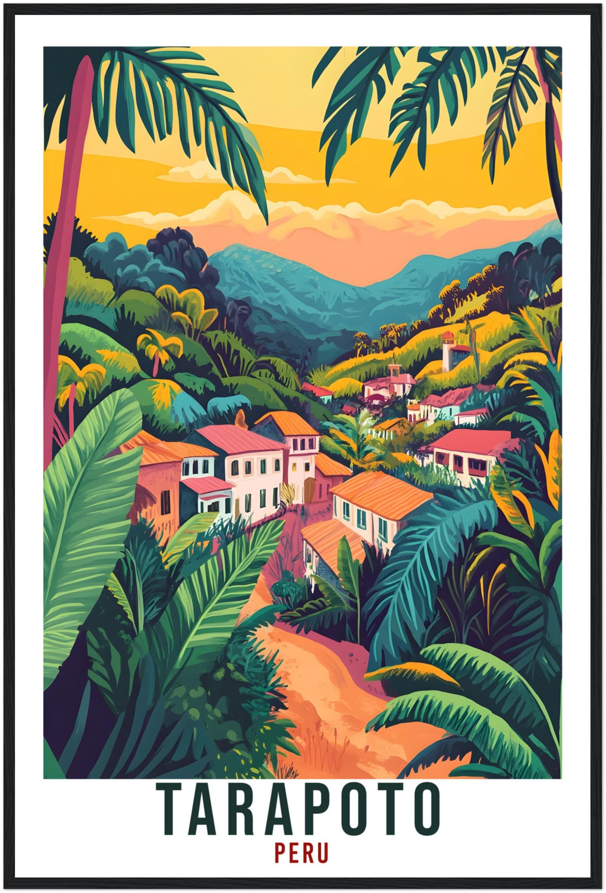 Tarapoto Travel Print Peru Home Decor Tarapoto Wall Art Gift Wall Hanging Art Lover Tarapoto Peruvian Artwork Travel Poster Travel Art