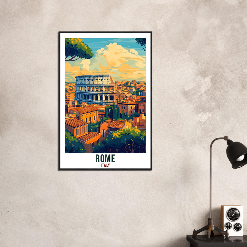 Rome Travel Print Italy Home Decor Rome Skyline Wall Art Gift Wall Hanging Art Lover Rome Italy Artwork Travel Poster Italian Travel Art