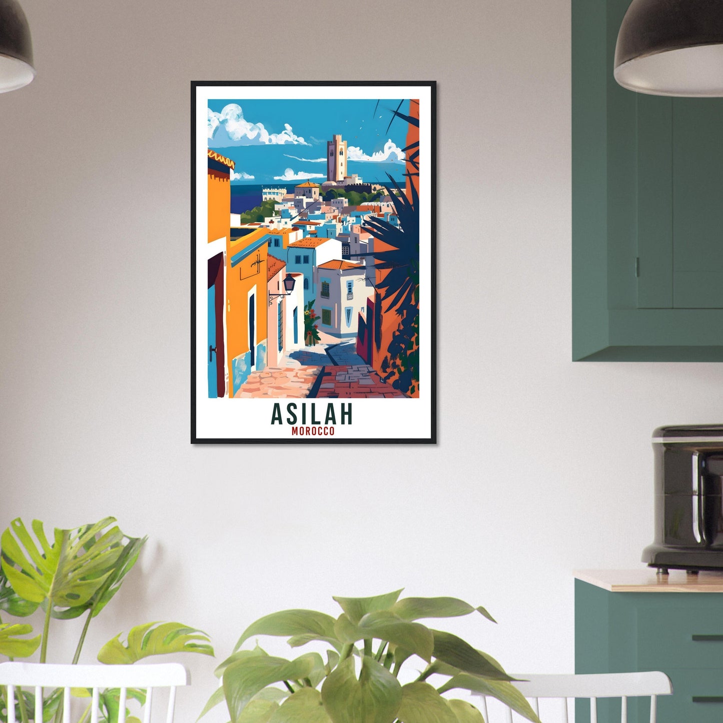 Asilah Morocco Travel Print Asilah Wall Art Wall Hanging Home Décor Asilah Gift Art Lovers Morocco Artwork Gift Print Africa Landmark Poster