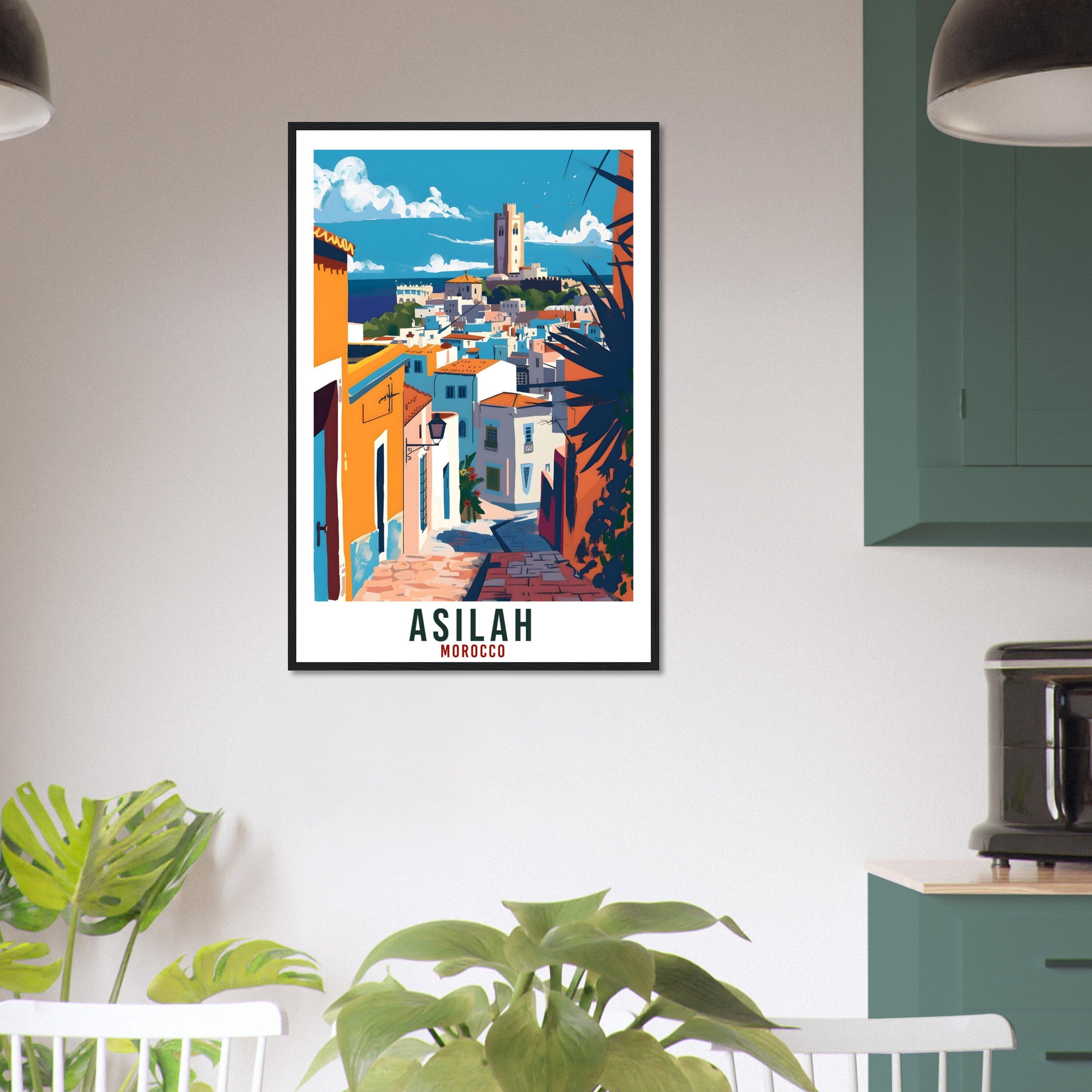 Asilah Morocco Travel Print Asilah Wall Art Wall Hanging Home Décor Asilah Gift Art Lovers Morocco Artwork Gift Print Africa Landmark Poster