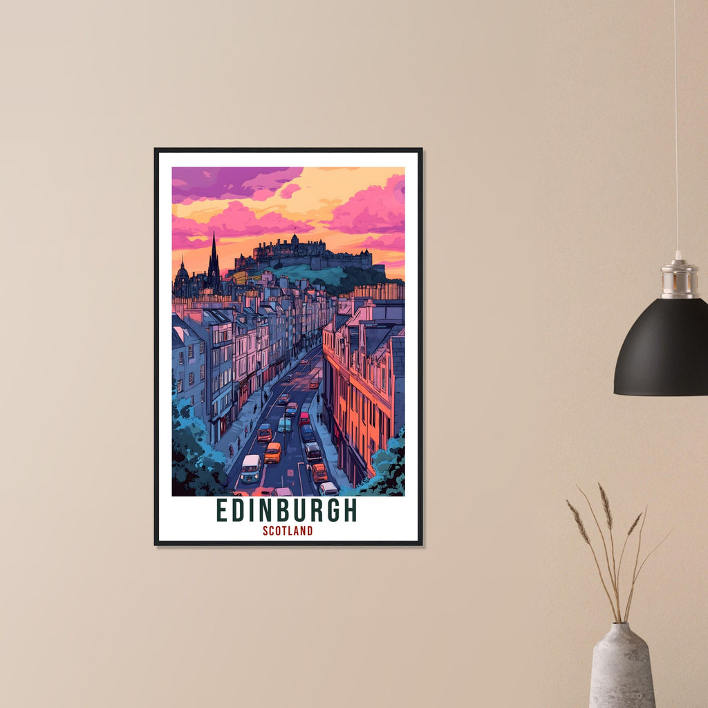 Edinburgh Travel Print Scotland Home Decor Edinburgh Wall Art Wall Hanging Art Lover Scotland Artwork Travel Poster Edinburgh Travel Art