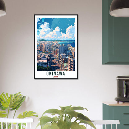 Okinawa Travel Poster Japan Home Decoration Wall Art Gift Wall Hanging Art Lover Japanese Artwork Japan Okinawa Travel Print Cityscape Print