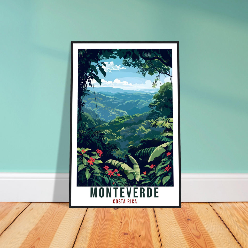 Monteverde Costa Rica Travel Print Wall Art Wall Hanging Home Décor Monteverde Gift Wall Art Travel Artwork Costa Rica City Travel Poster
