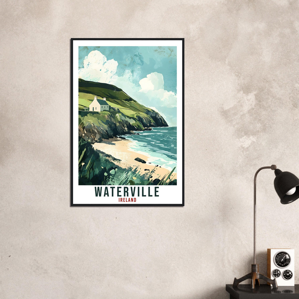 Waterville Travel Print Ireland Home Decor Waterville Wall Art Wall Hanging Art Lover Irish Artwork Travel Poster Waterville Ireland Travel