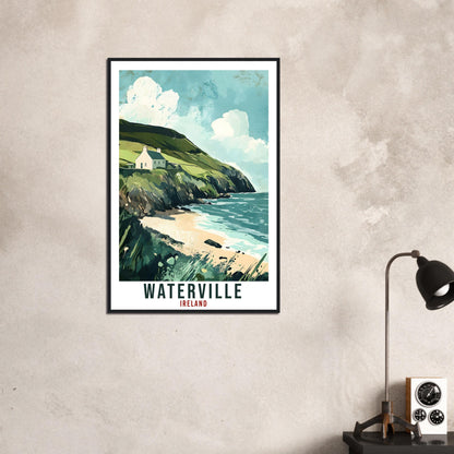 Waterville Travel Print Ireland Home Decor Waterville Wall Art Wall Hanging Art Lover Irish Artwork Travel Poster Waterville Ireland Travel