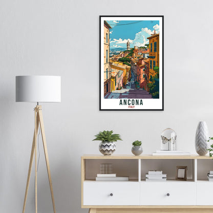 Ancona Travel Print Italy Wall Art Wall Hanging Home Living Décor Ancona Gift Art Lovers Gift Italy Artwork Gift Italian Travel Poster