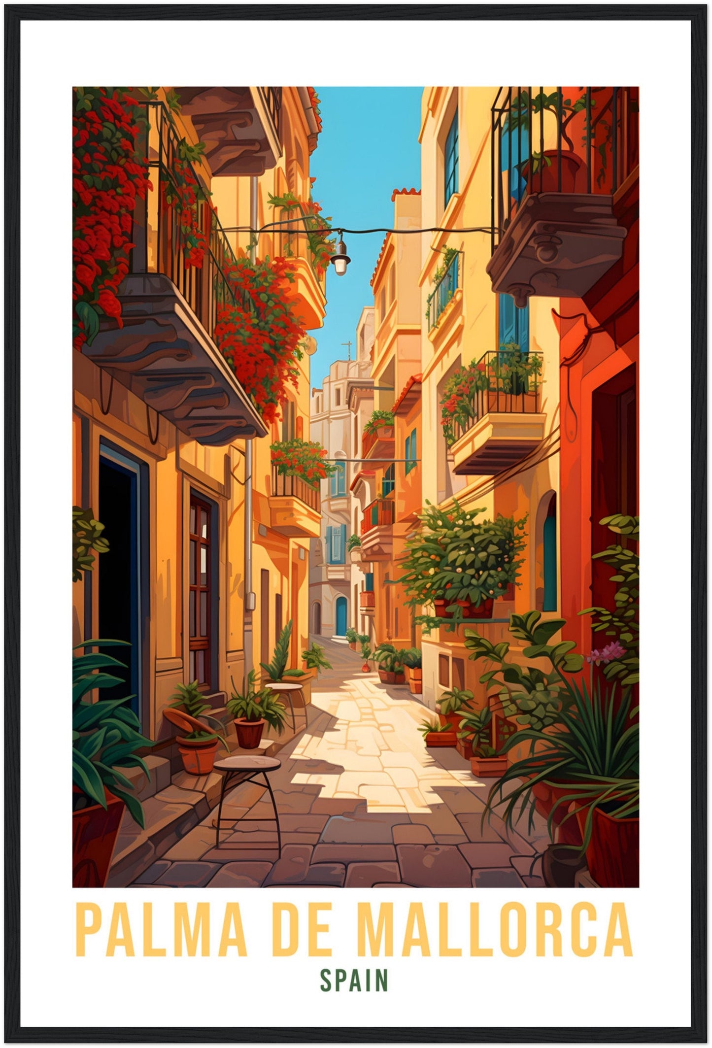 Palma De Mallorca Travel Print Wall Art Palma Wall Hanging Spain Gift Holiday Print Mallorca Art Print Palma Travel Poster Palma City Print