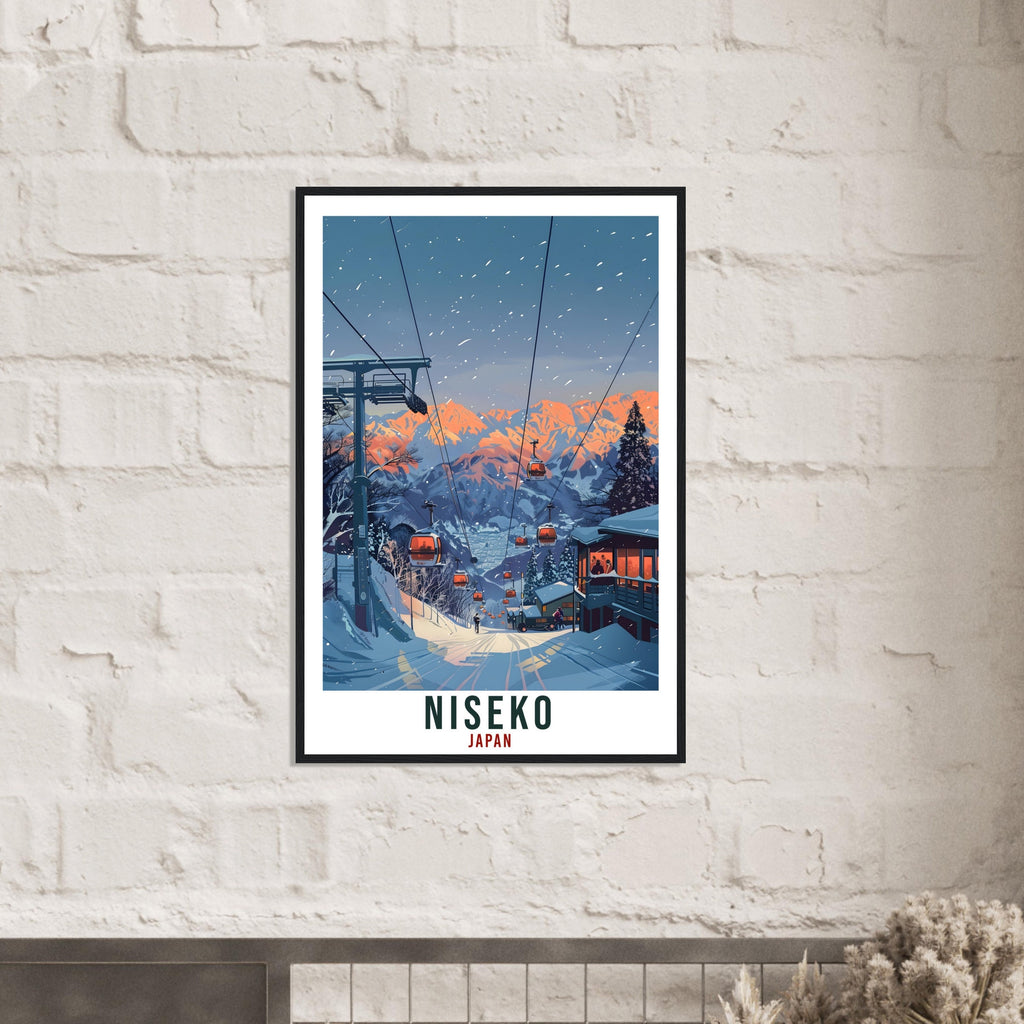 Niseko Travel Print Japan Home Decoration Wall Art Gift Wall Hanging Art Lover Japanese Artwork Japan Niseko Travel Poster Ski Resort Print