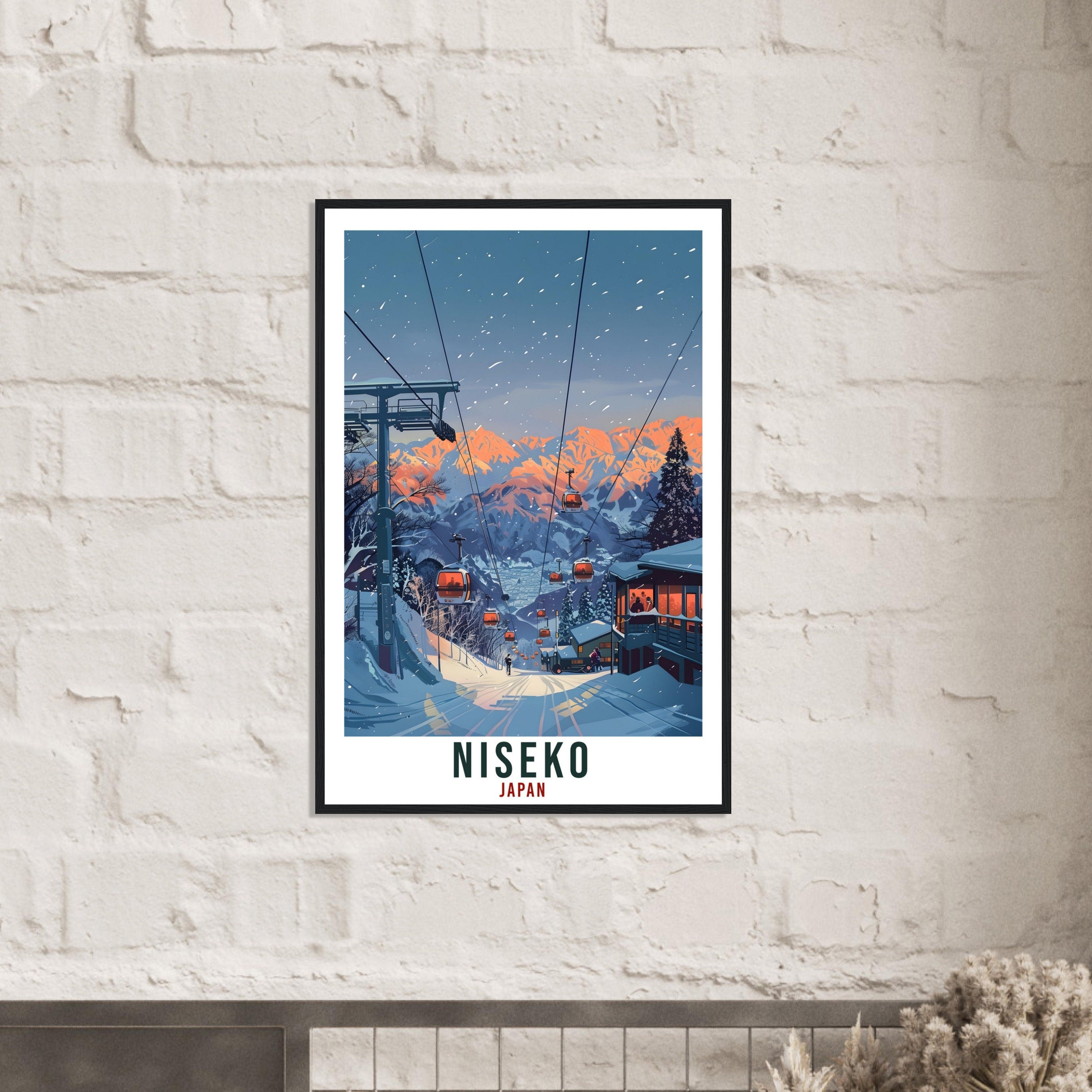 Niseko Travel Print Japan Home Decoration Wall Art Gift Wall Hanging Art Lover Japanese Artwork Japan Niseko Travel Poster Ski Resort Print