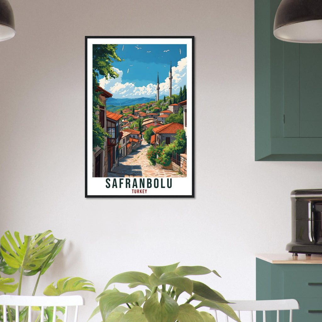 Safranbolu Travel Print Turkey Home Decoration Turkish City Wall Art Gift Wall Hanging Art Lover Turkey Artwork Safranbolu Travel Poster