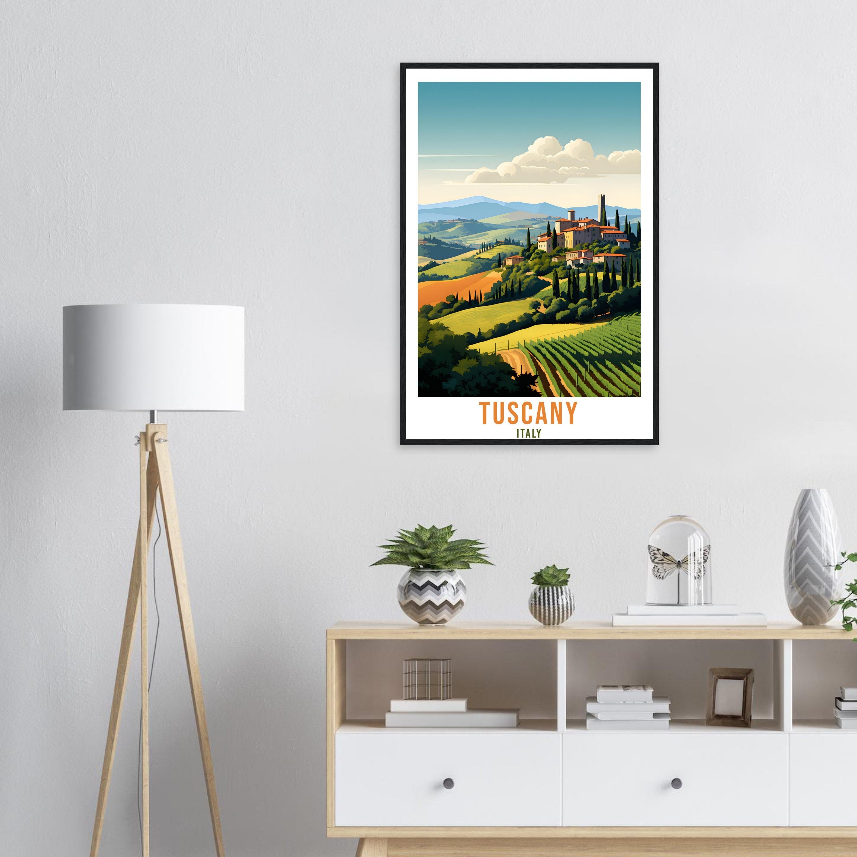Tuscany Travel Print Wall Tuscany Nature Landscape Wall Hanging Travel Poster Italy Home Decor Tuscany Gift Italy Travel Art Tuscany Hills
