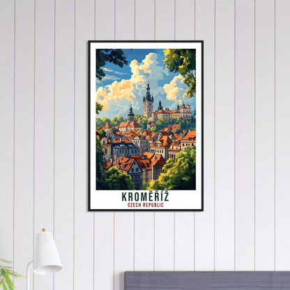 Kroměříž Travel Print Czechia Home Decor Kroměříž Wall Art Gift Wall Hanging Art Lover Kroměříž Czech Republic Artwork Travel Poster Artwork
