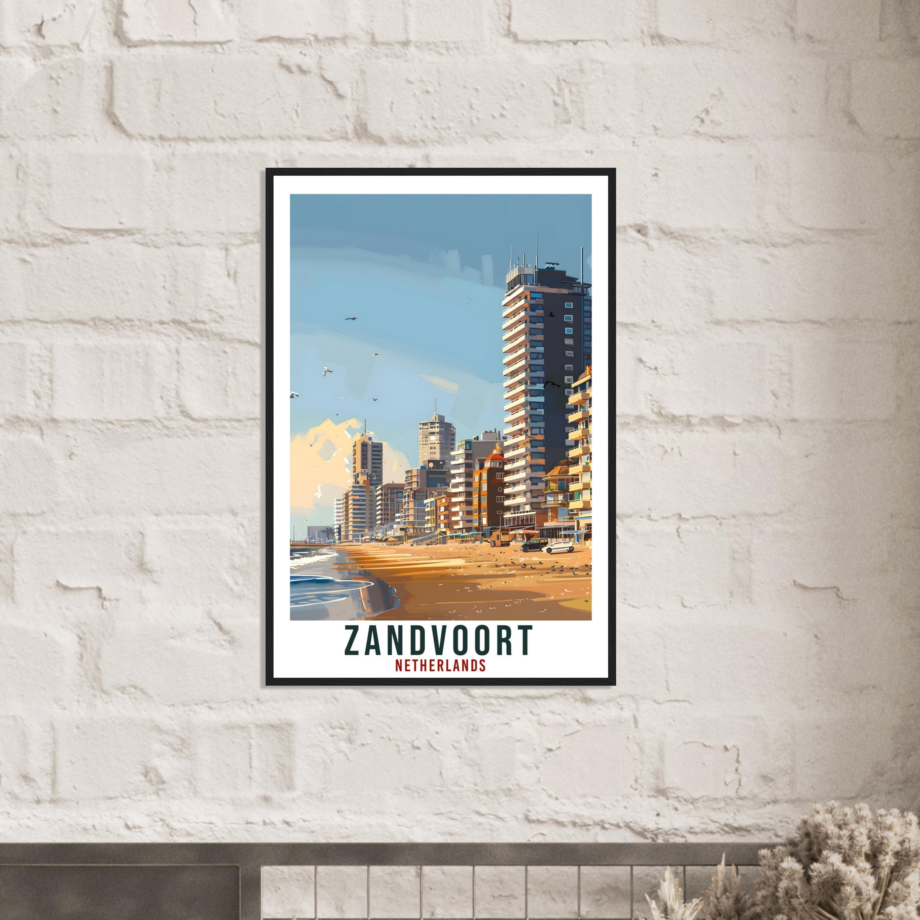 Zandvoort Travel Print Holland Wall Art Wall Hanging Home Décor Zandvoort Gift Art Lovers Gift Dutch Artwork The Netherlands Travel Poster