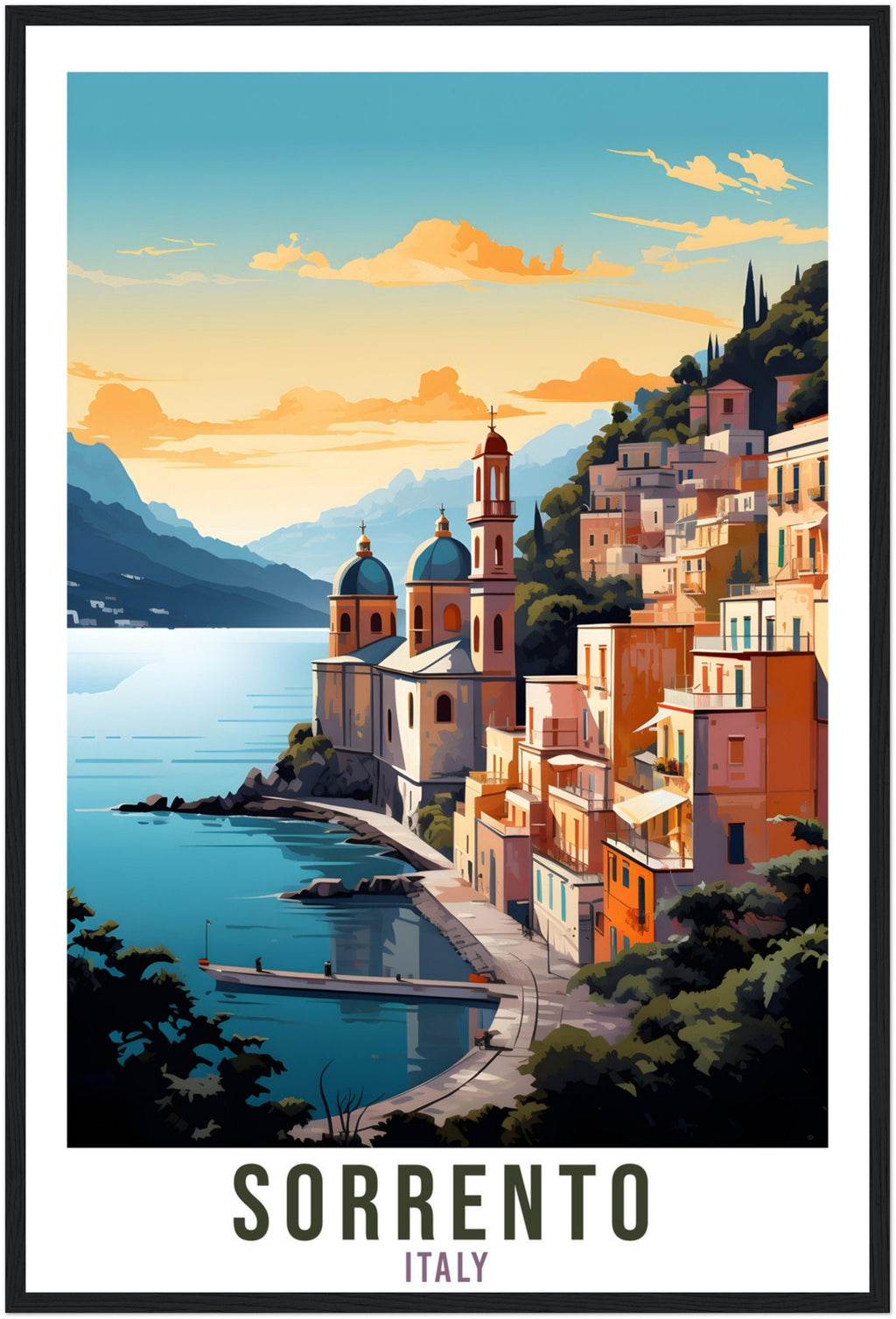 Sorrento Travel Print Wall Art Sorrento Wall Hanging Home Décor Sorrento Gift Art Lovers Italian Artwork Gift Print Sorrento Italian Poster