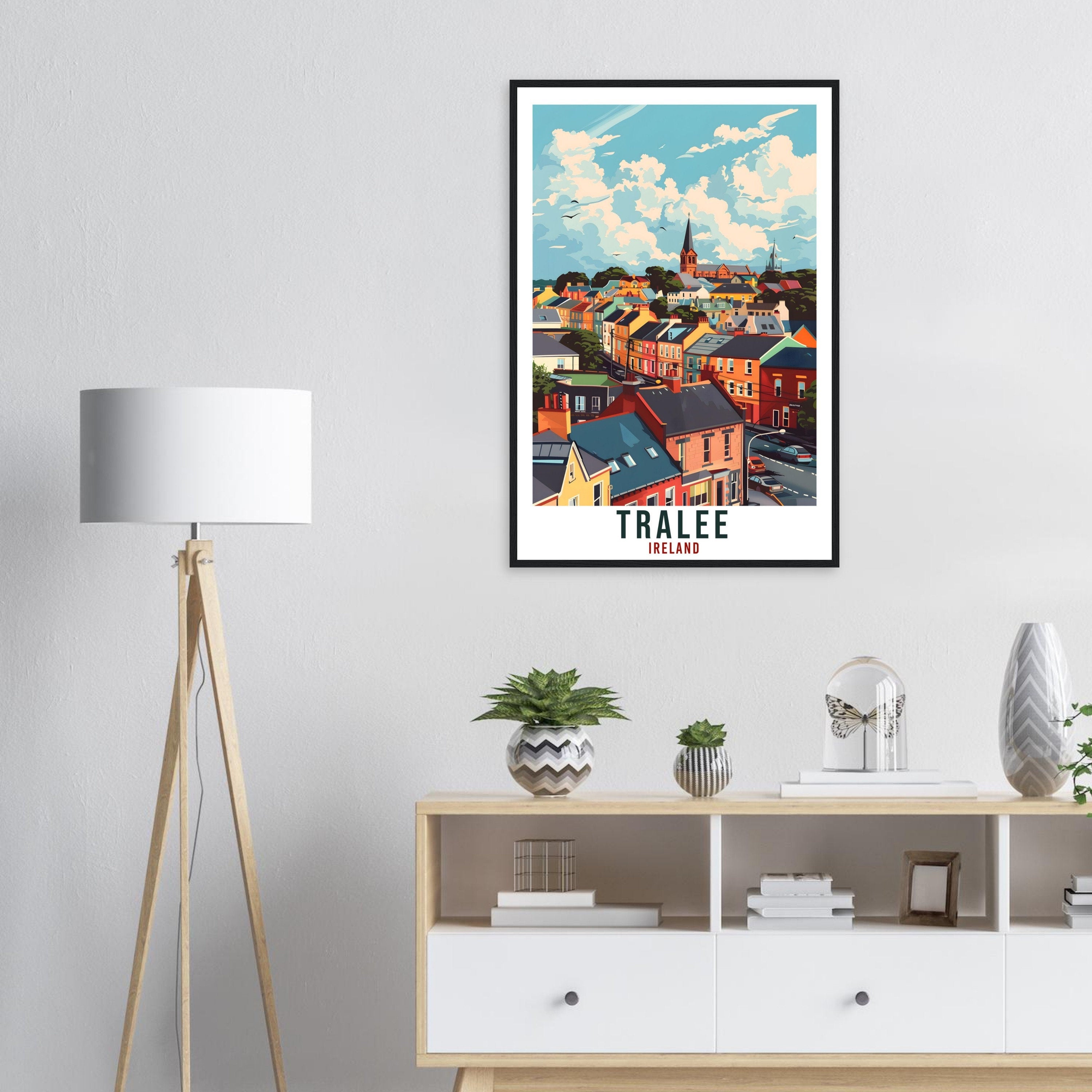 Tralee Travel Print Ireland Wall Art Wall Hanging Home Living Décor Tralee Gift Art Lovers Gift Irish Artwork Gift Ireland Travel Poster