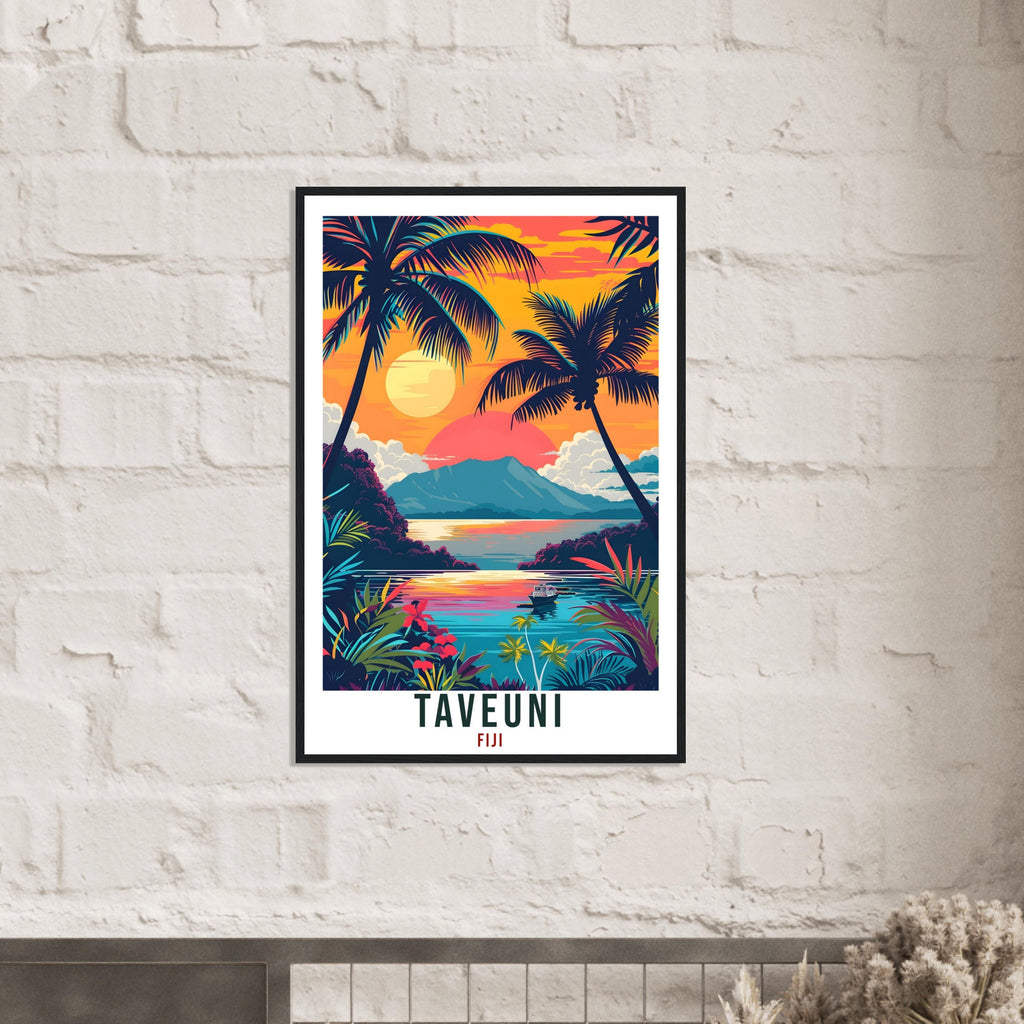 Taveuni Fiji Travel Print Fiji Wall Art Wall Hanging Home Décor Taveuni Gift Fiji Islands Landmark Artwork Travel Art Fijian Travel Poster