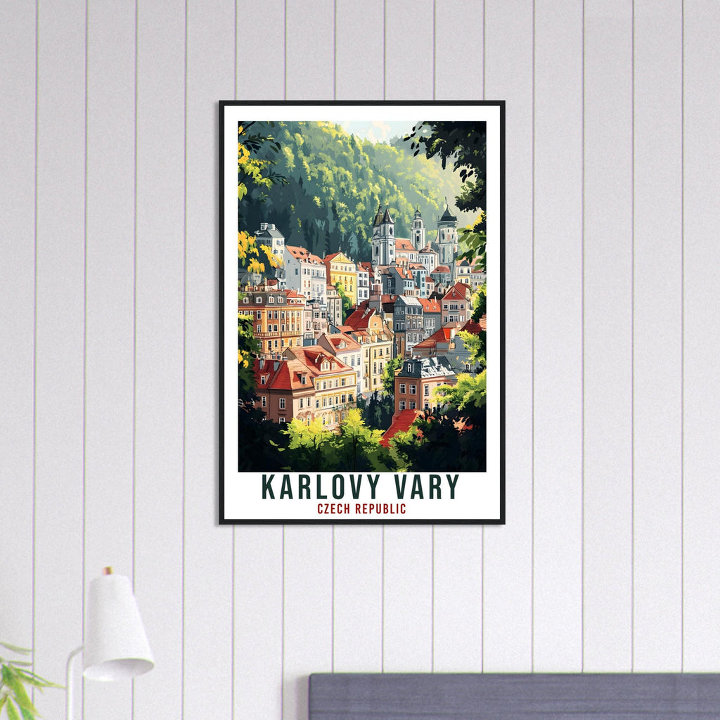 Karlovy Vary Travel Print Czech Republic Home Decor Wall Art Gift Wall Hanging Art Lover Karlovy Vary Czechia Artwork Travel Poster Artwork