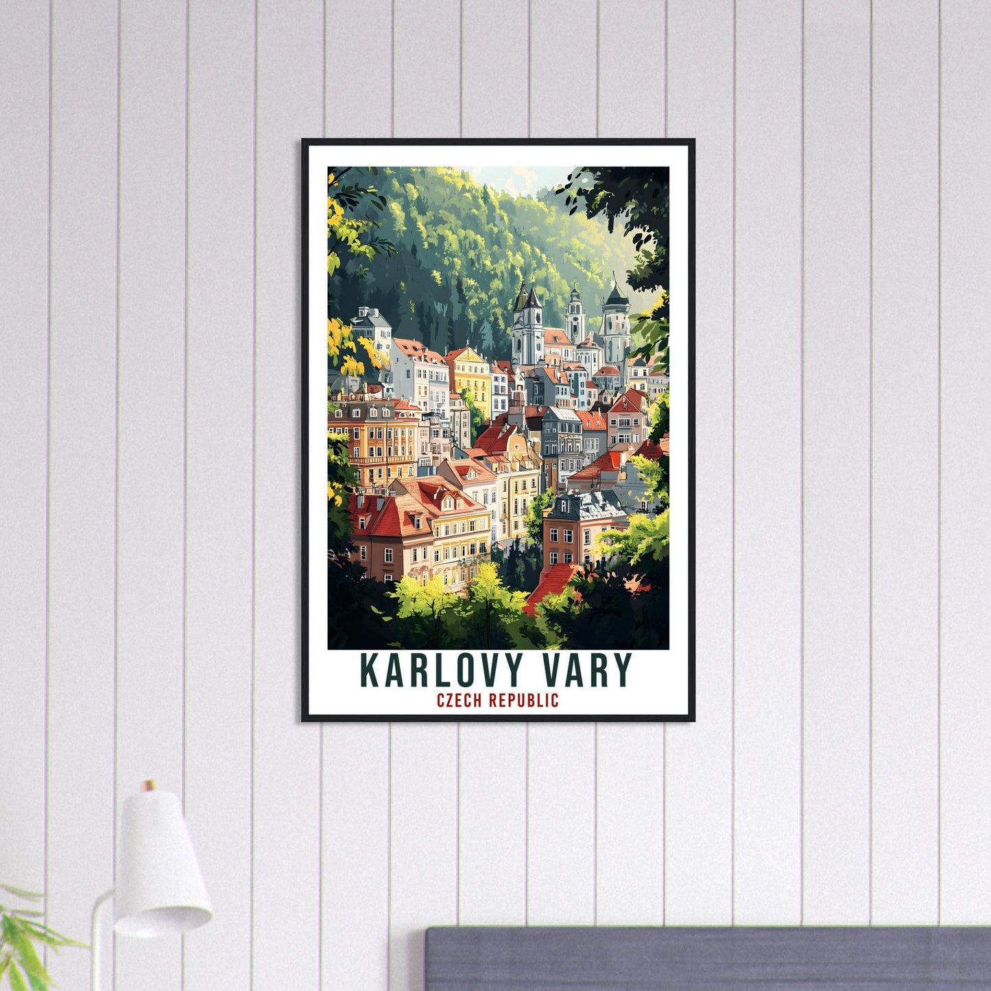 Karlovy Vary Travel Print Czech Republic Home Decor Wall Art Gift Wall Hanging Art Lover Karlovy Vary Czechia Artwork Travel Poster Artwork