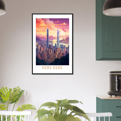 Hong Kong Travel Print Wall Art Hong Kong Home Decor Gift Holiday Print Art Print Hong Kong Travel Poster Hong Kong Art Print Cityscape