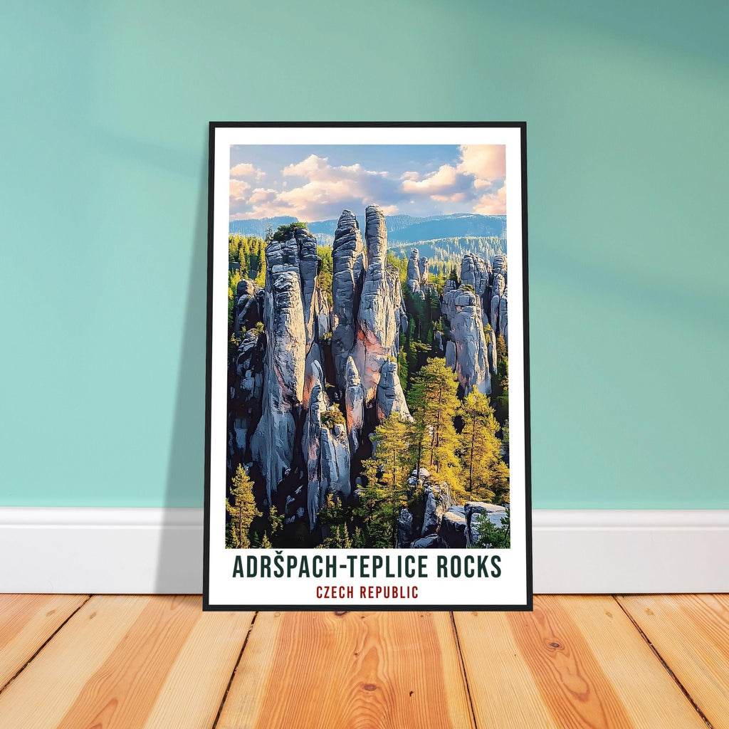 Adršpach-Teplice Rocks Travel Print Czech Republic Home Decor Wall Art Gift Wall Hanging Art Lover Adršpach-Teplice Czechia Travel Poster