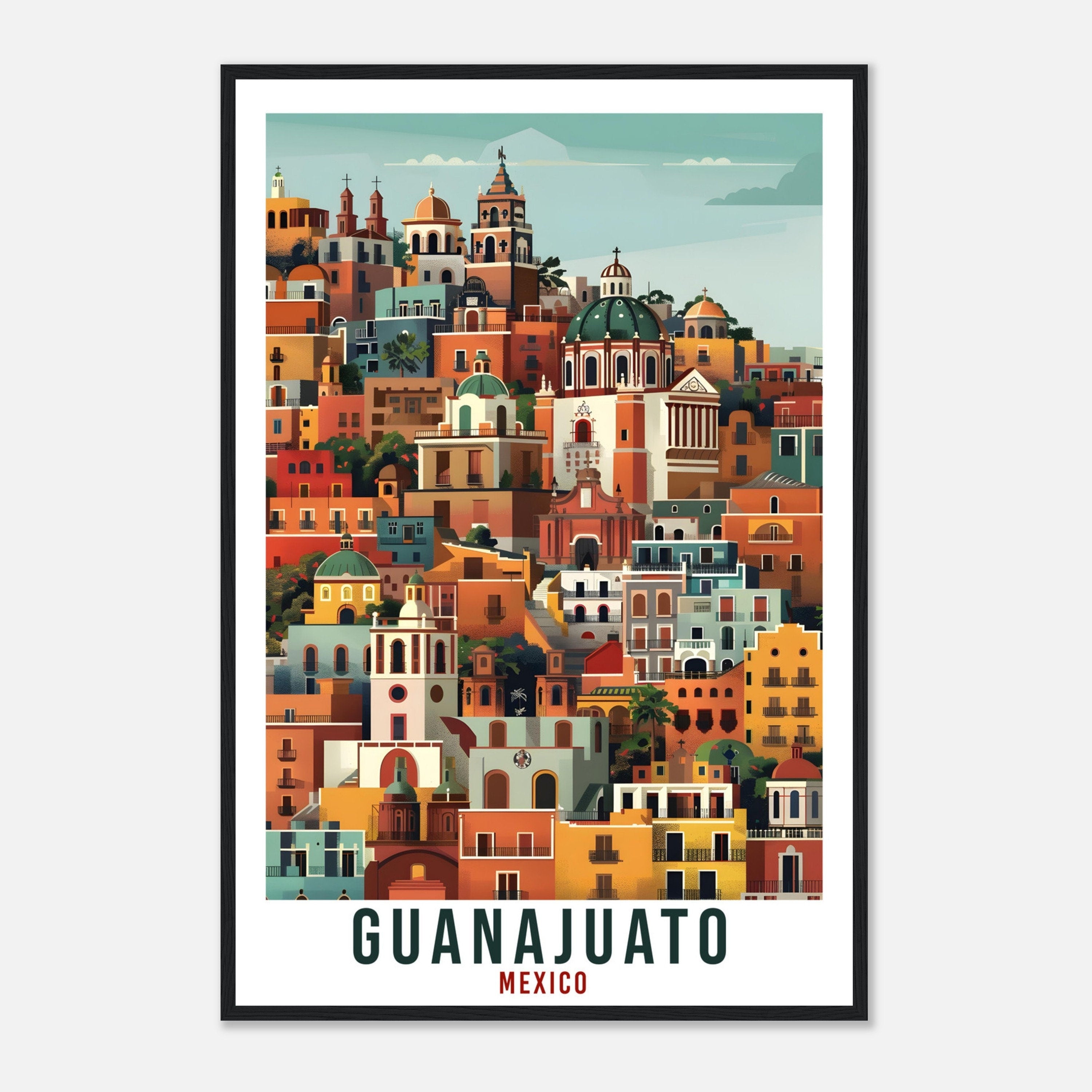 Guanajuato Mexico Travel Print Mexico Wall Art Wall Hanging Home Décor Guanajuato Gift Mexico Landmark Artwork South America Travel Poster