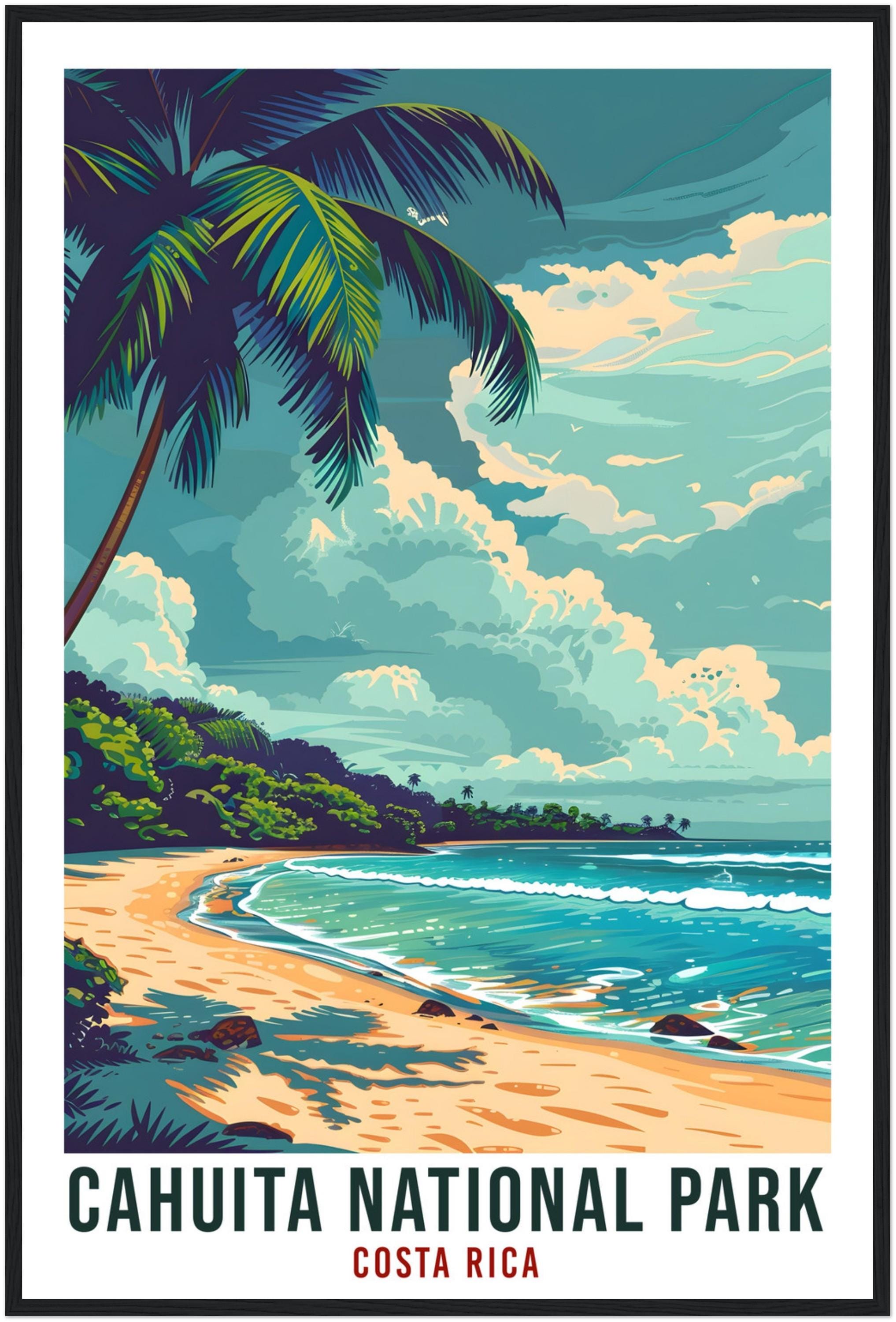 Cahuita National Park Costa Rica Travel Print Wall Art Wall Hanging Home Décor Cahuita Gift Artwork Travel Art Costa Rica Travel Poster