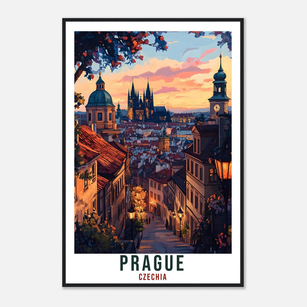 Prague Travel Print Czech Republic Home Decor Prague Wall Art Gift Wall Hanging Art Lover Prague Czechia Artwork Travel Poster Travel Art