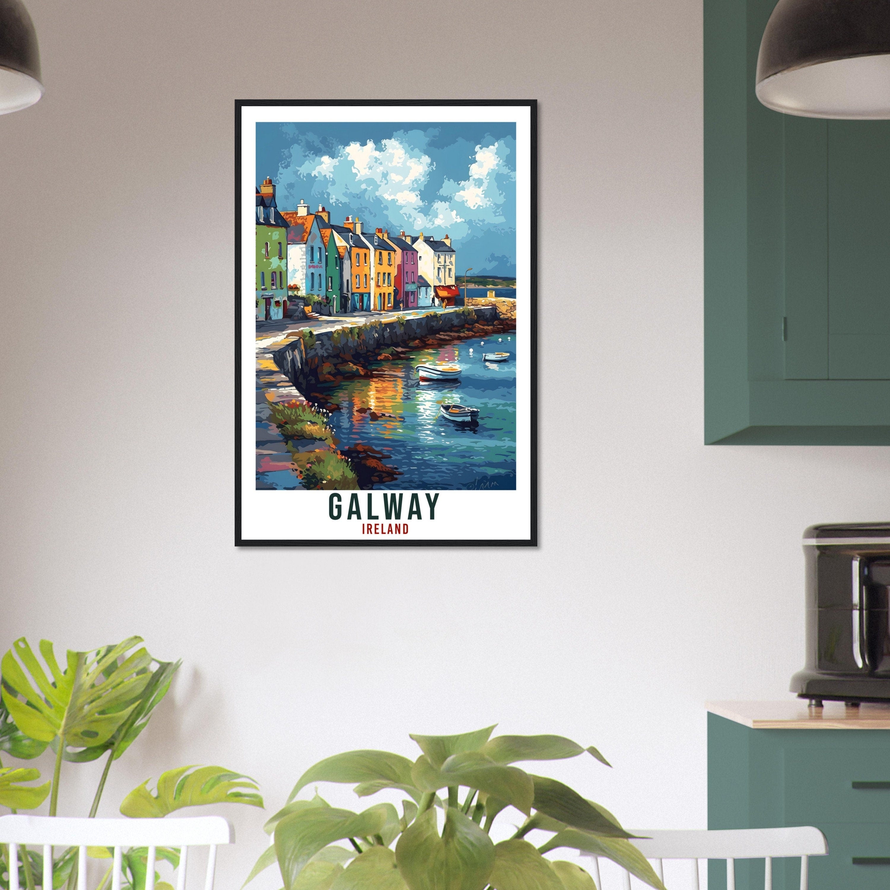 Galway Travel Print Ireland Home Decoration Irish City Wall Art Gift Wall Hanging Art Lover Irish Artwork Ireland Galway Travel Poster