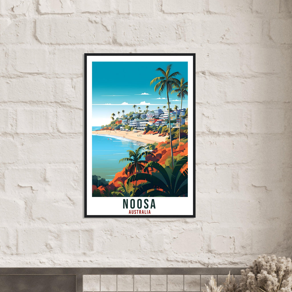 Noosa Beach Travel Print Wall Art Noosa Australia Home Artwork Wall Hanging Noosa Art Gift Noosa Travel Poster Australian Art Lover Gift